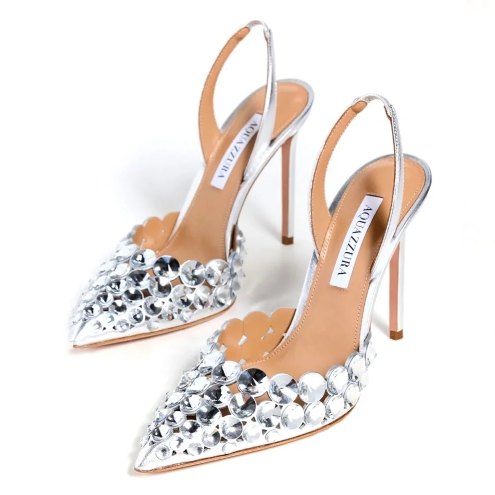 Aquazzura Maxi-Tequilla Slingback 105 Pumps / Heels size US5/IT35 New With Tags